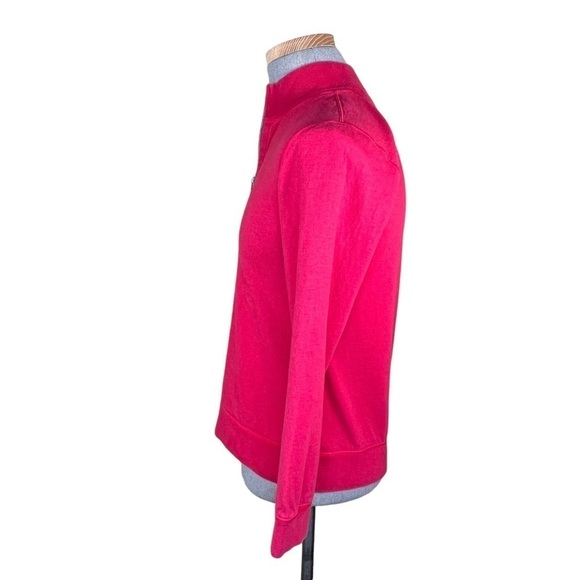 Tommy Bahama Men’s Reversible Red & Gray 1/4 Zip Pullover No Tags Apx Size Small - Picture 9 of 13